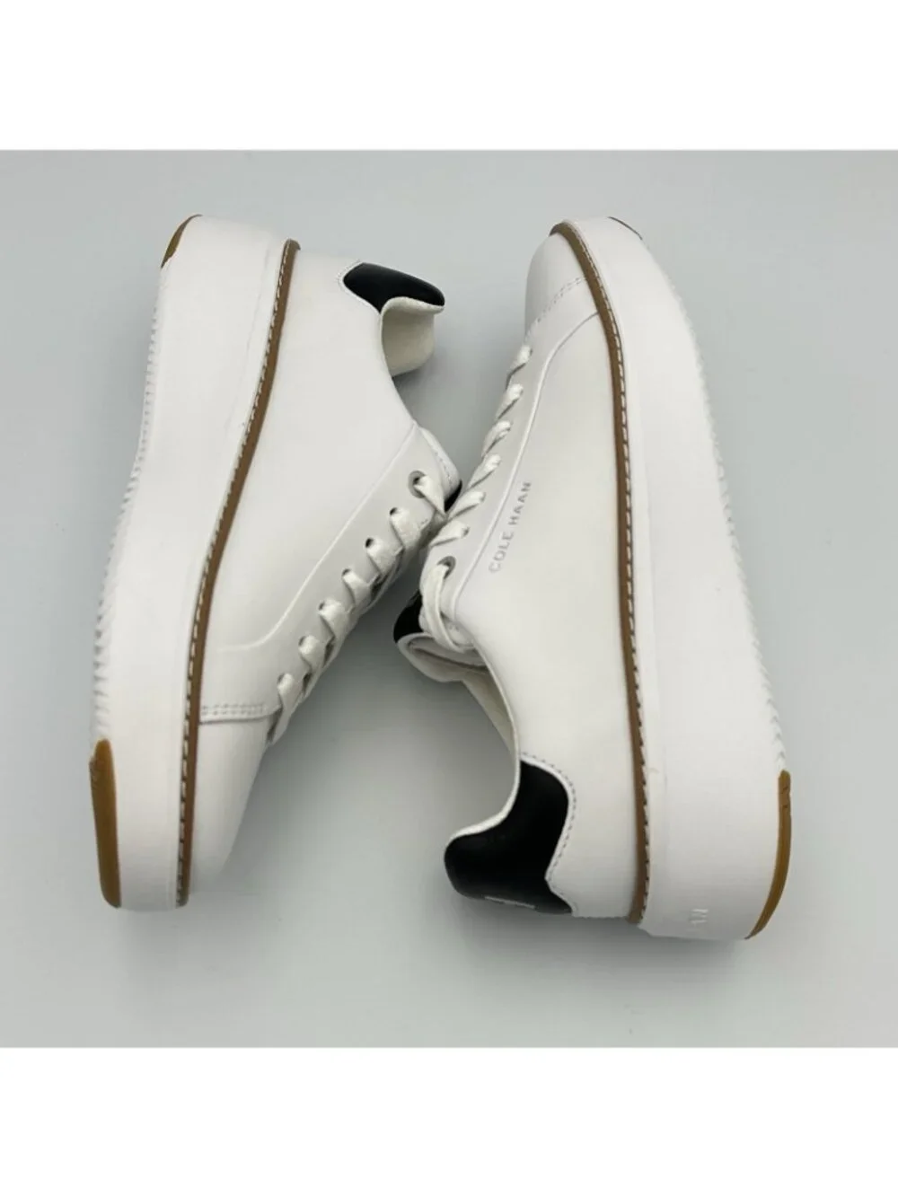 Cole Haan GrandPro Topspin Sneaker Women’s Size 5.5 White Leather Shoes W22707 - Picture 6 of 11
